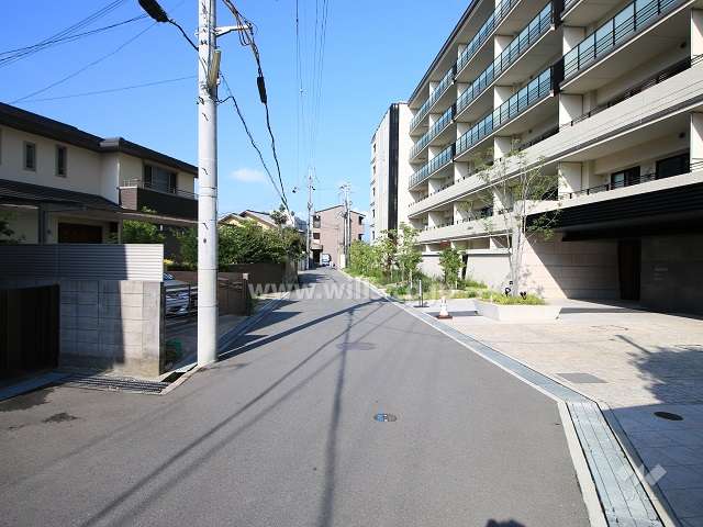 敷地南側の前面道路（東側から）