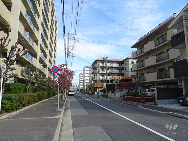 敷地北側の前面道路