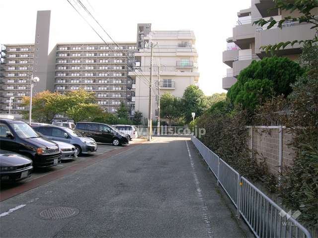 敷地の東側の道路（北側から）