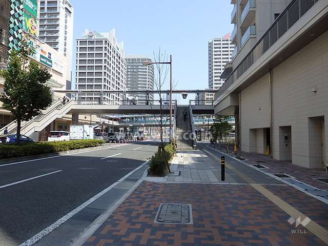 北側前面道路（西側から）