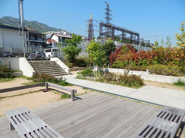 敷地北側の公園