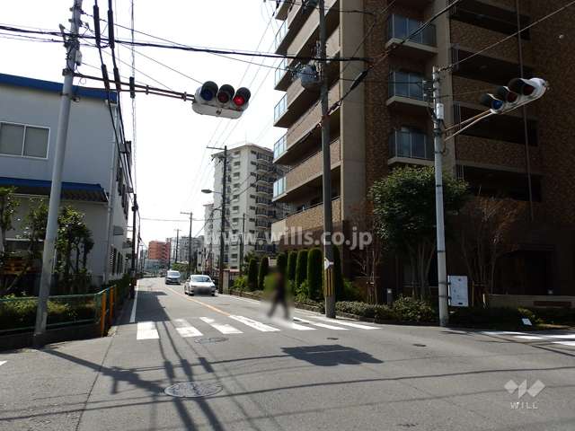 敷地東側前面道路