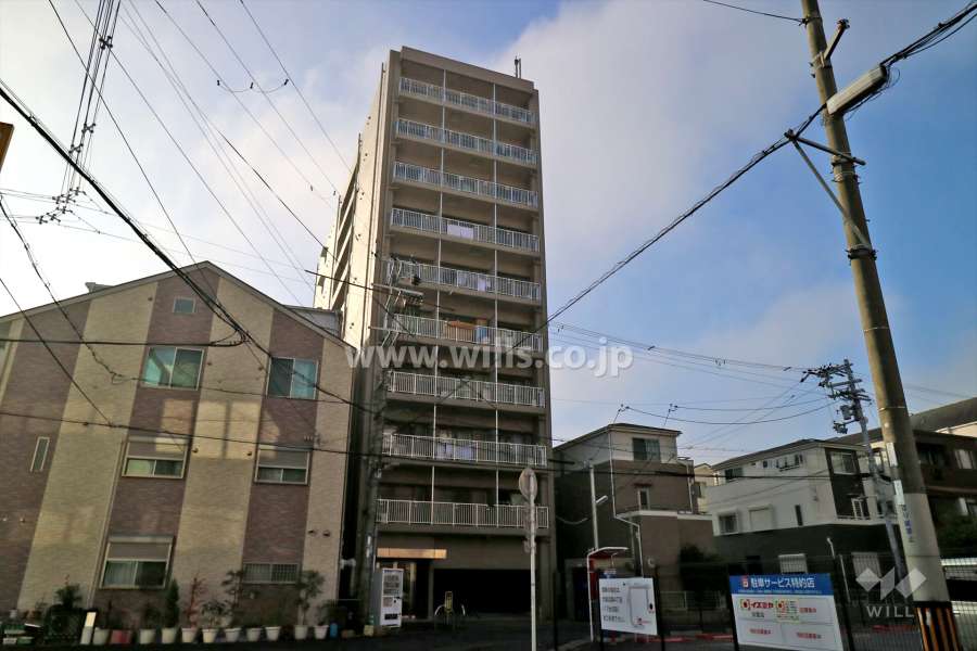 朝日プラザアドバンス淡路の外観（北東側から）