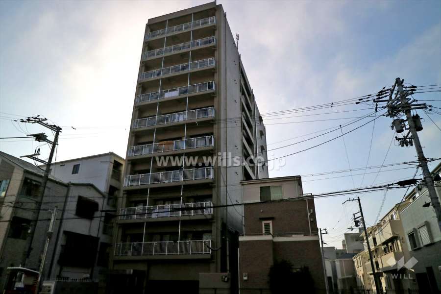 朝日プラザアドバンス淡路の外観（北西側から）