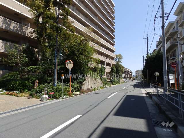 敷地南側前面道路