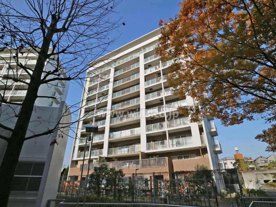 ウェルピア井高野D棟の外観(南東側から)