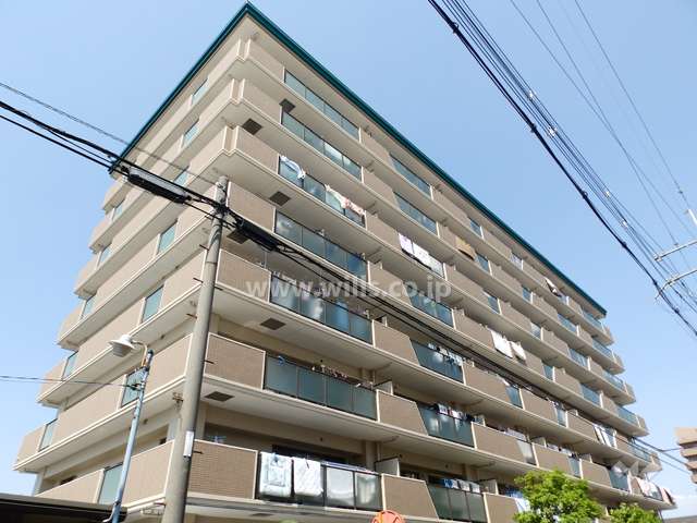 エンゼルクレッセ上新庄の外観（南西側から）