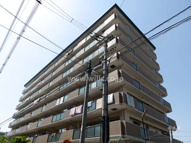 エンゼルクレッセ上新庄の外観（南東側から）