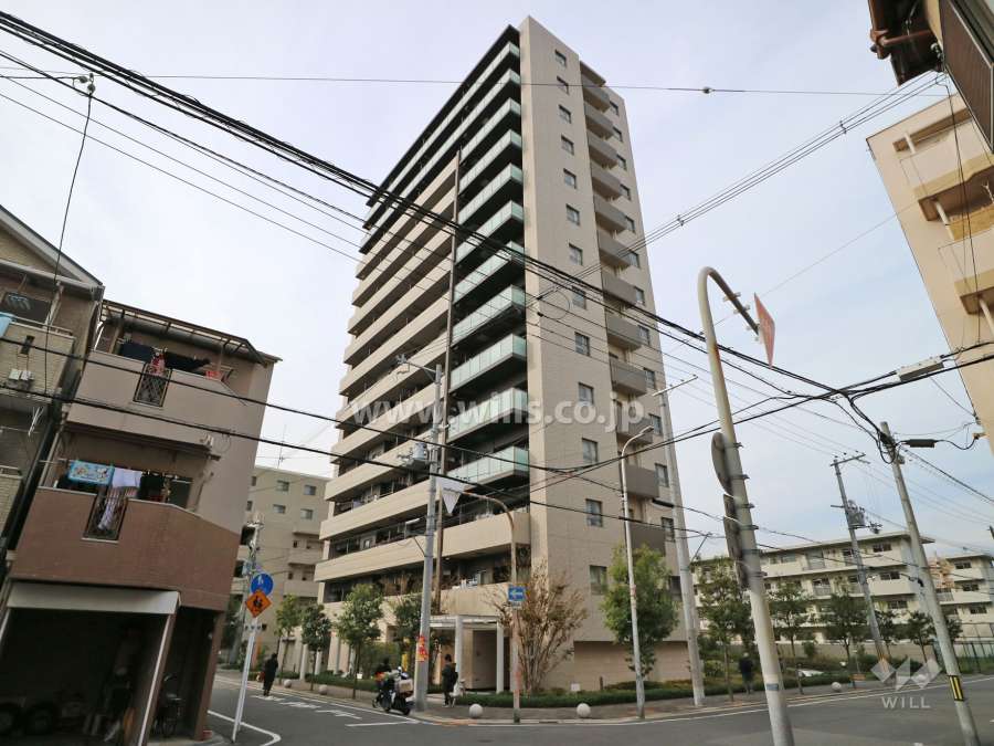 クラシアス上新庄EASTの外観(南東側から)