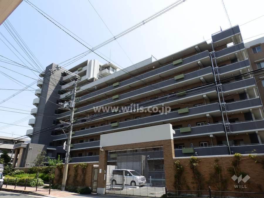 パークホームズ上新庄の外観（北東側から）