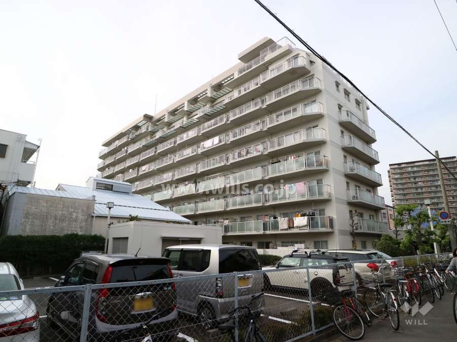 カルム東淀川の外観(南東側から)