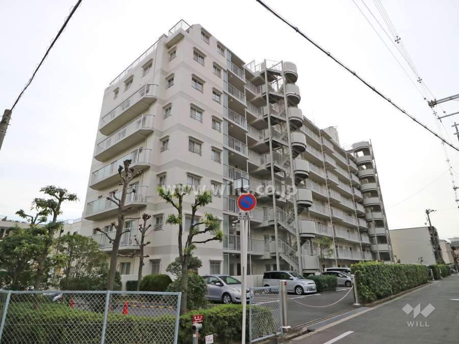 カルム東淀川の外観(北東側から)