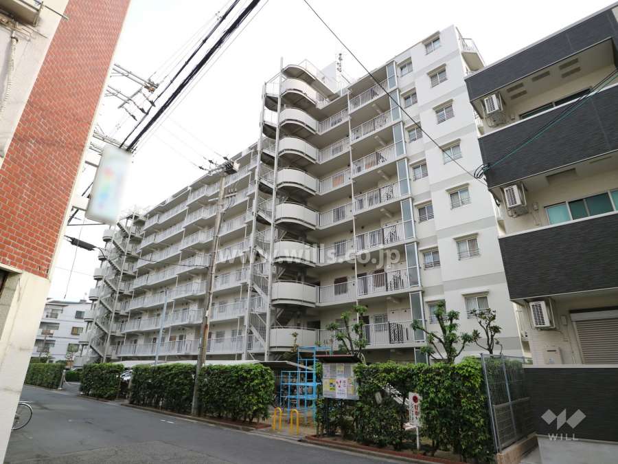 カルム東淀川の外観(北西側から)