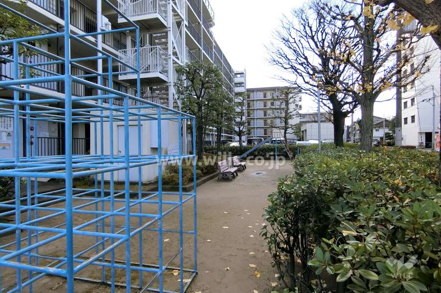 敷地に隣接する公園