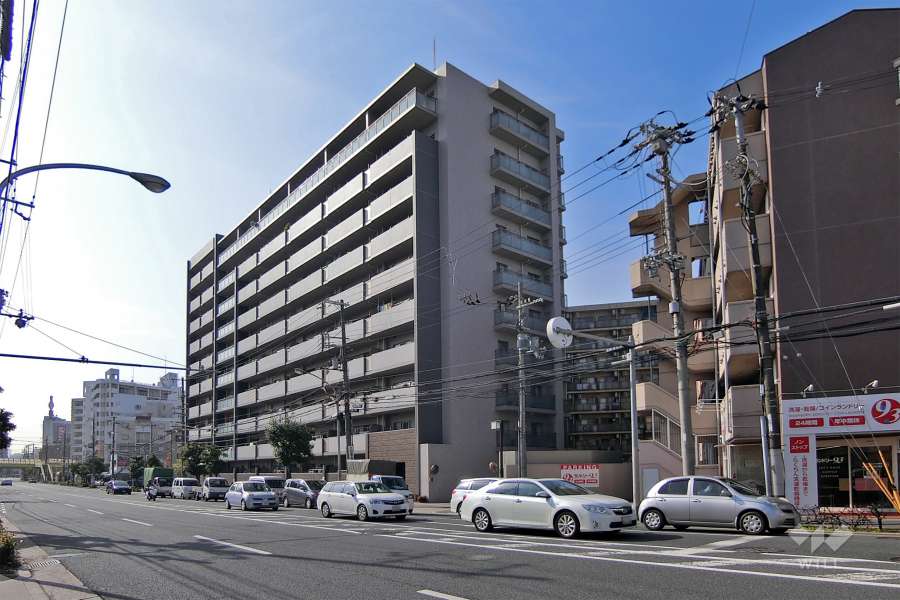 アルス上新庄西の外観（北東側から）