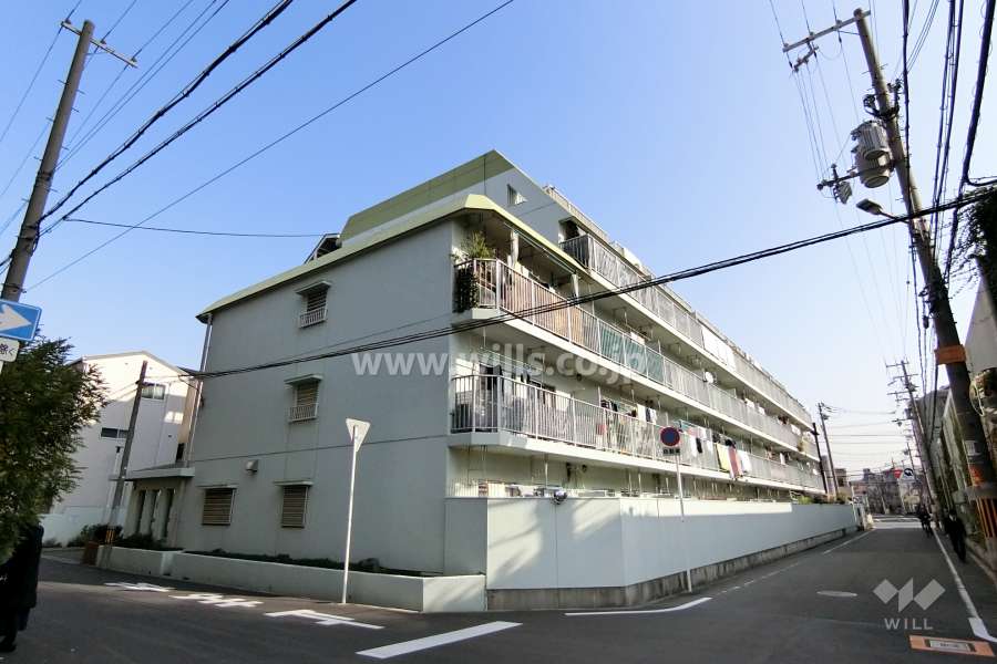 グリーンエクセル東淀川の外観（南西側から）