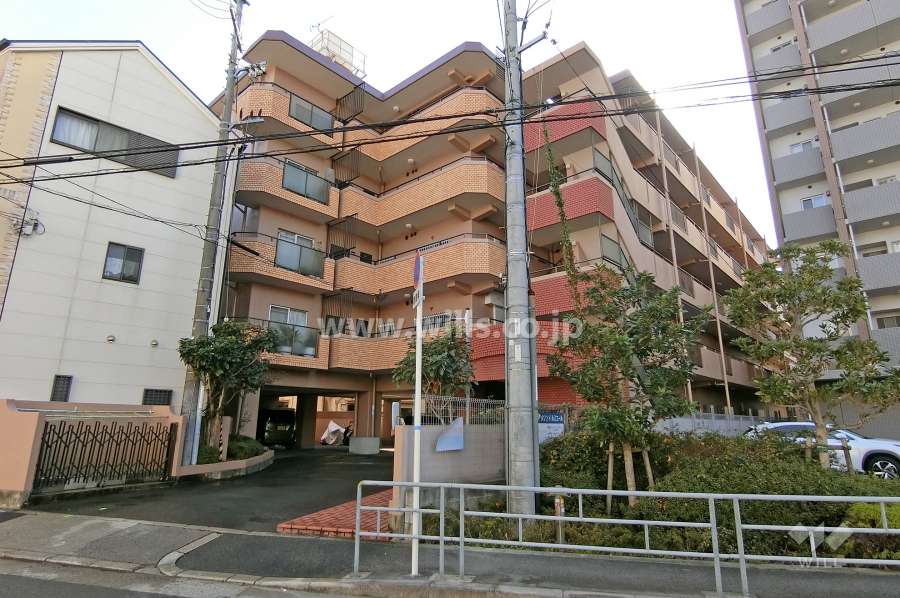 ローズコーポ淡路の外観（北西側から）