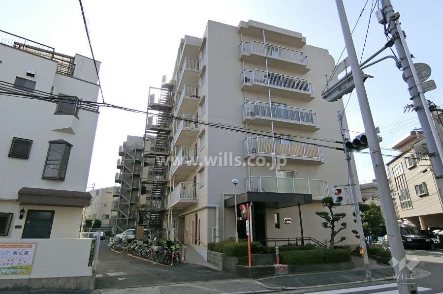 ルモン淡路東の外観（北東側から）