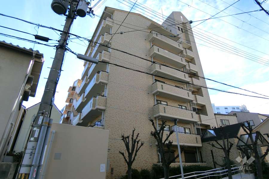 クラウンハイム東淀川-弐番館の外観（北東側から）