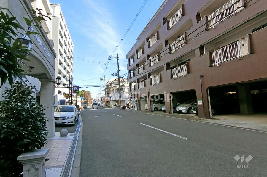 敷地南側の前面道路