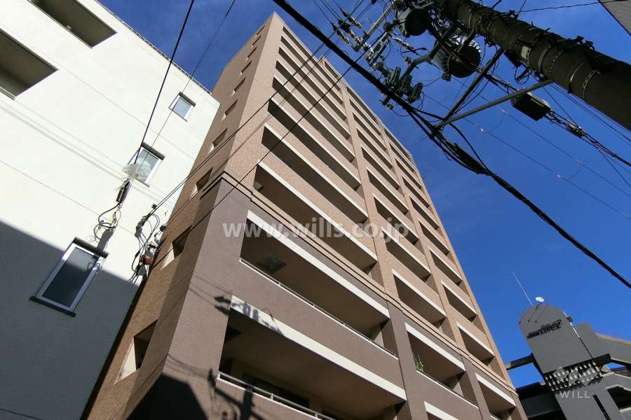 グランコート菅原公園の外観（南西側から）