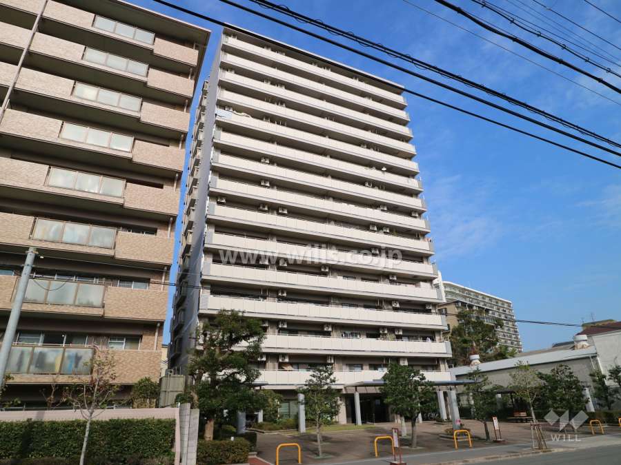 グランディール上新庄の外観(南西側から)
