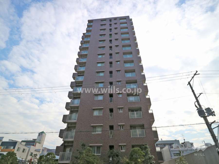 アウレリア上新庄エスタシティの外観(北側から)