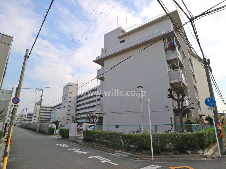 瑞光コーポの外観(北西側から)