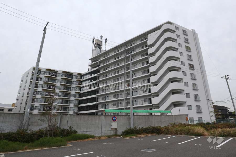 ローズコーポニュー江口2の外観(西側から)