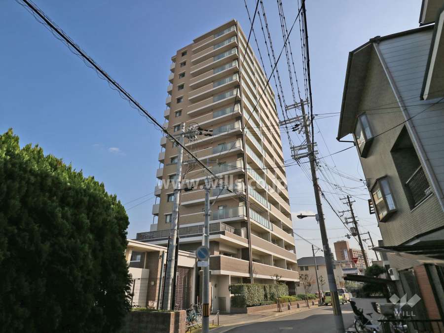 アデイ豊里アーバンコンフォートの外観(北東側から)