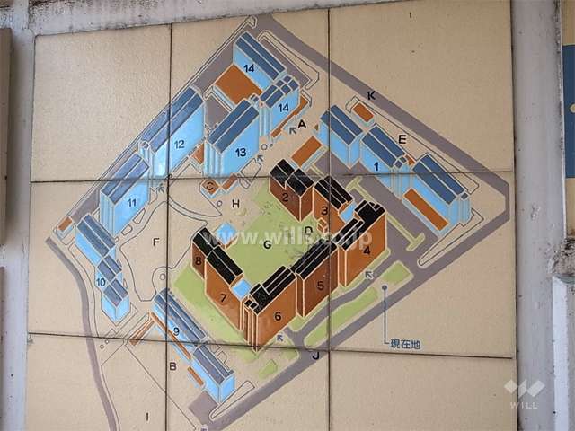 豊中島江住宅（グリーンタウン島江）の敷地配置図