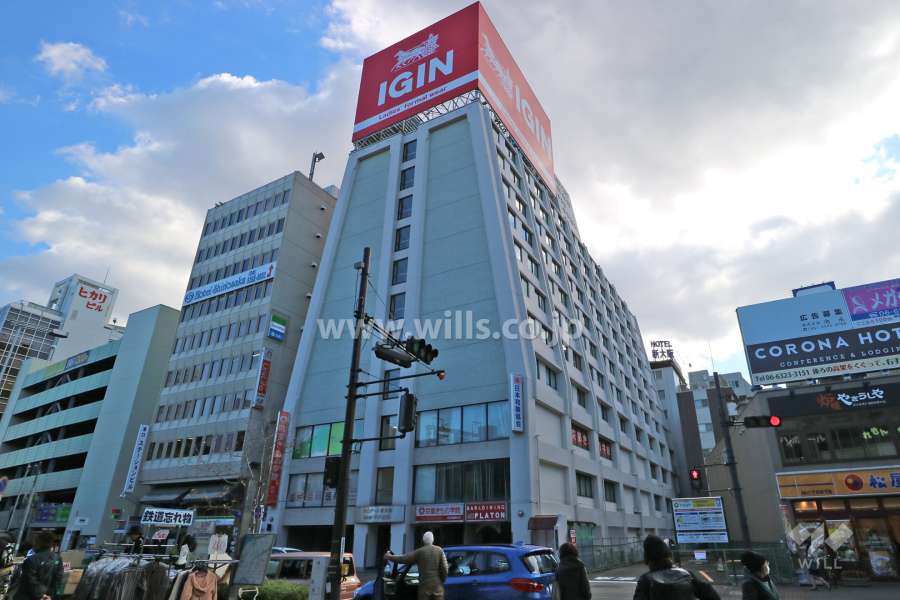 ユニゾーン新大阪の外観（北西側から）
