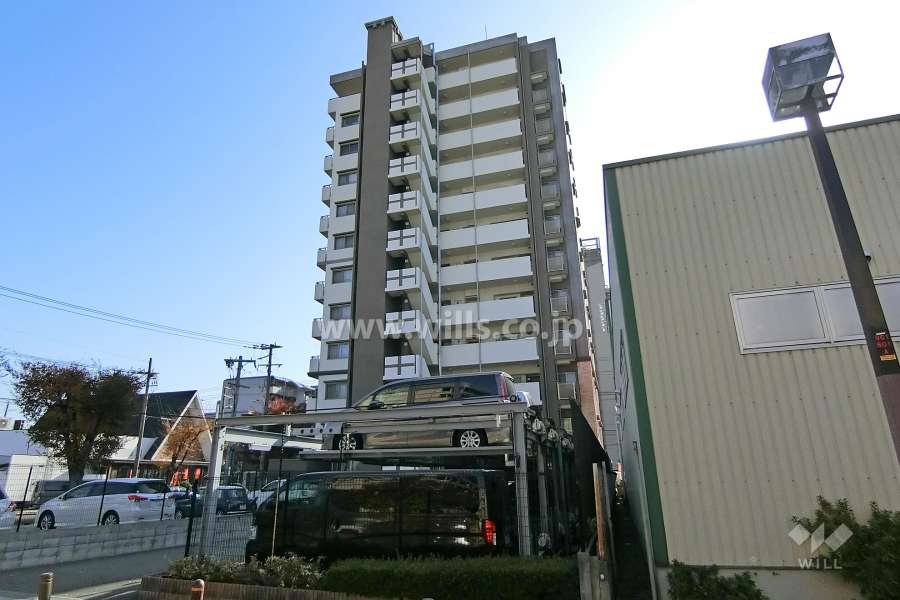 プロパレス上新庄Ⅱグラヴィスの外観（北西側から）