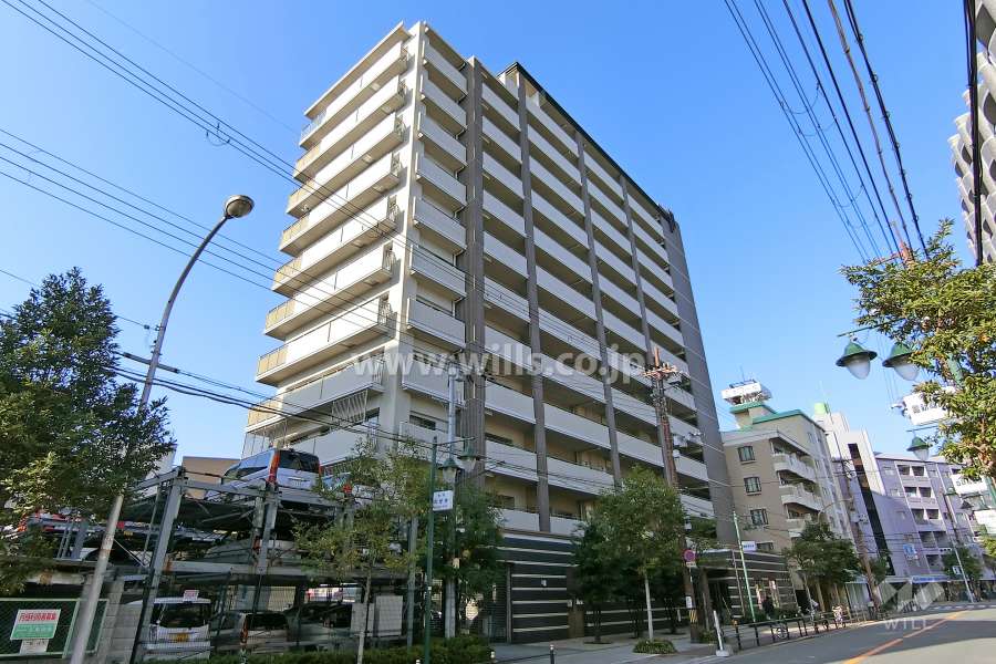 メゾンドール上新庄ビ・ライブの外観（南東側から）