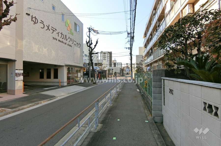 敷地南側の前面道路