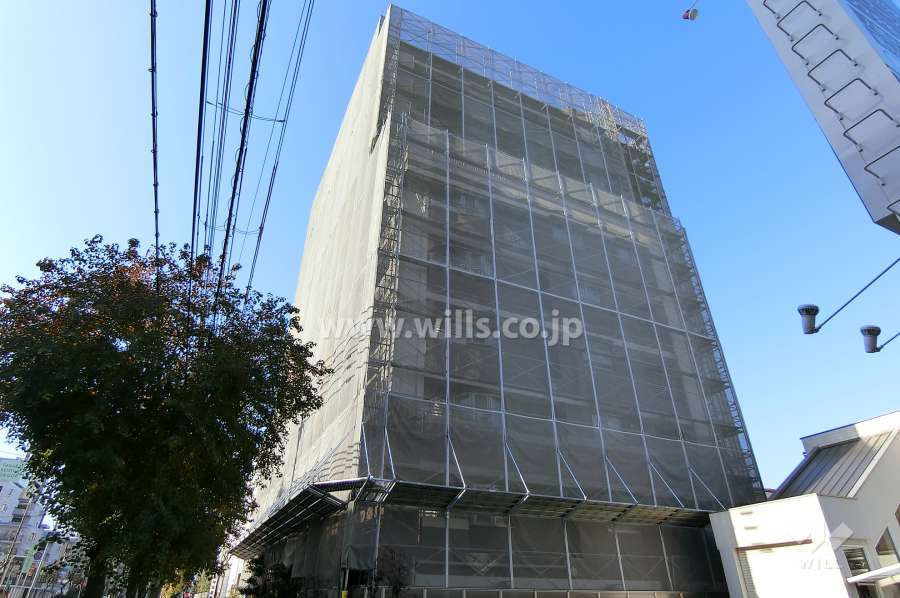 プロパレス上新庄レフィナードの外観（南東側から）※平成31年1月現在大規模修繕工事中