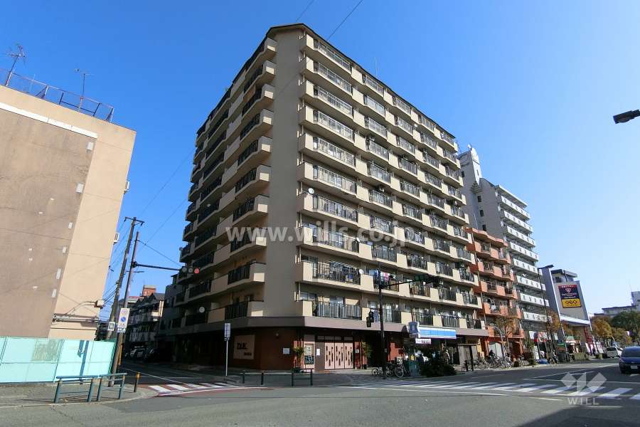 端光ダイヤモンドマンションの外観（南西側から）