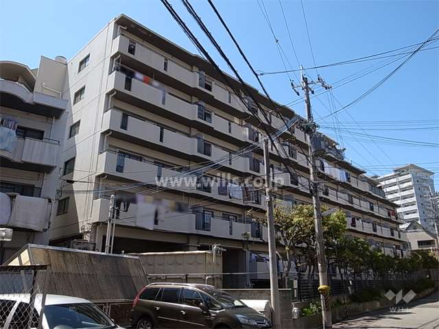 朝日プラザ東豊中２の外観（南東側から）