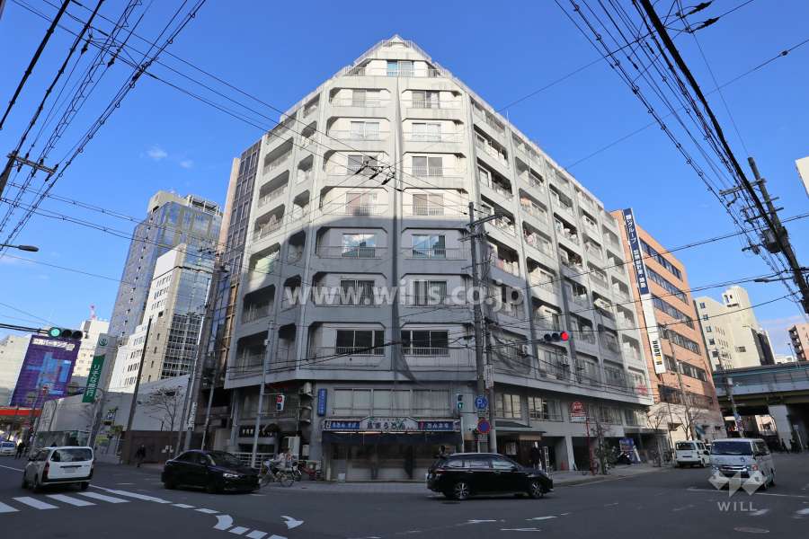 チサンマンション第6新大阪の外観（南西側から）