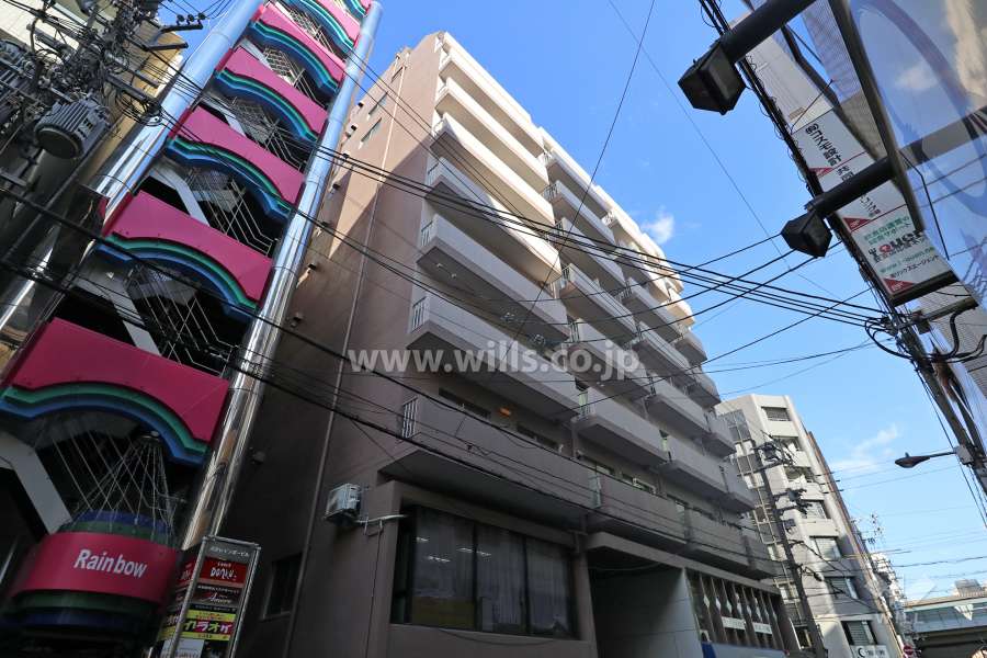 チサンマンション新大阪の外観（南西側から）