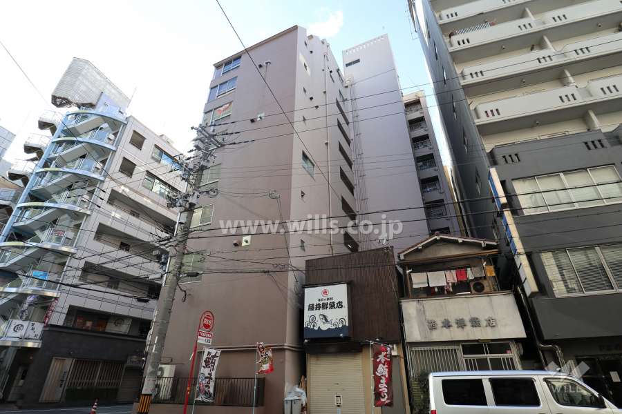 チサンマンション新大阪の外観（北東側から）