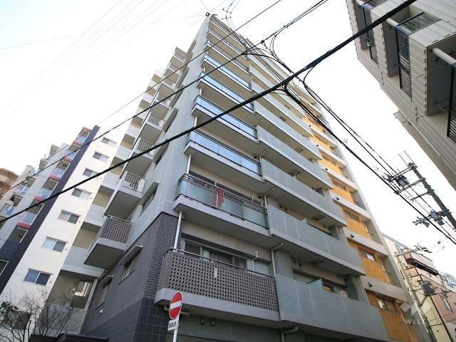プレステージ北大阪ブライトスクエアの外観（北西側から）