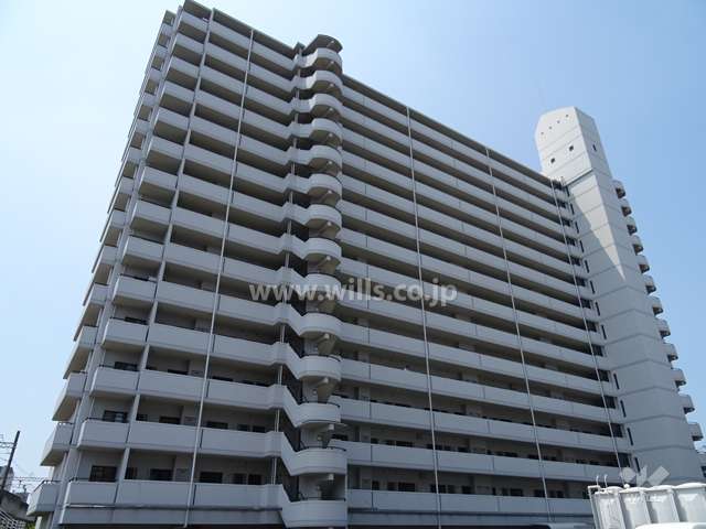 ユニハイム十三野中の外観（北東側から）