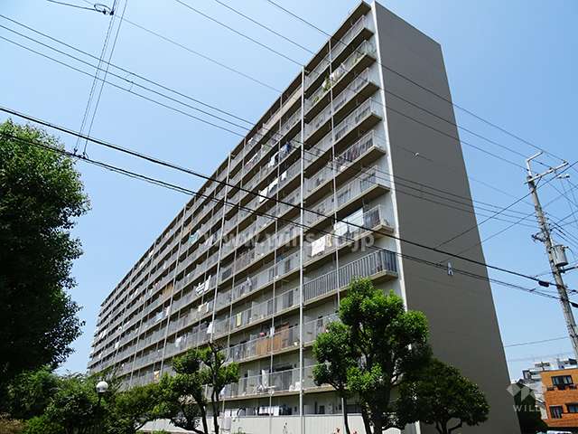 新北野コーポＡ棟の外観（南東側から）