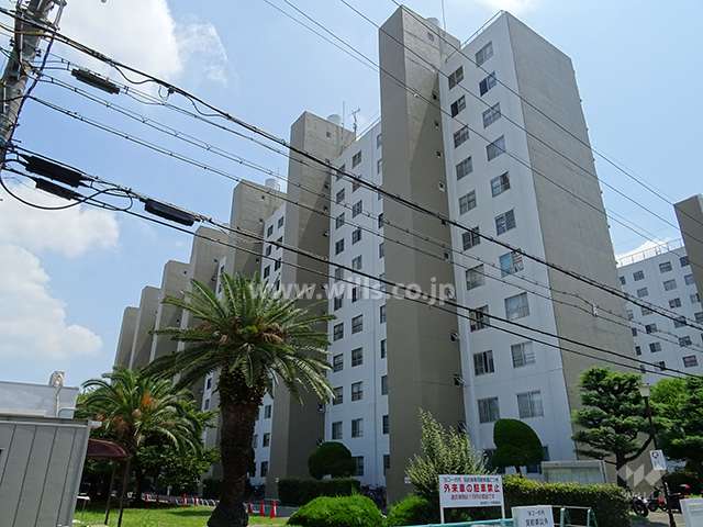 新北野コーポＡ棟の外観（北西側から）