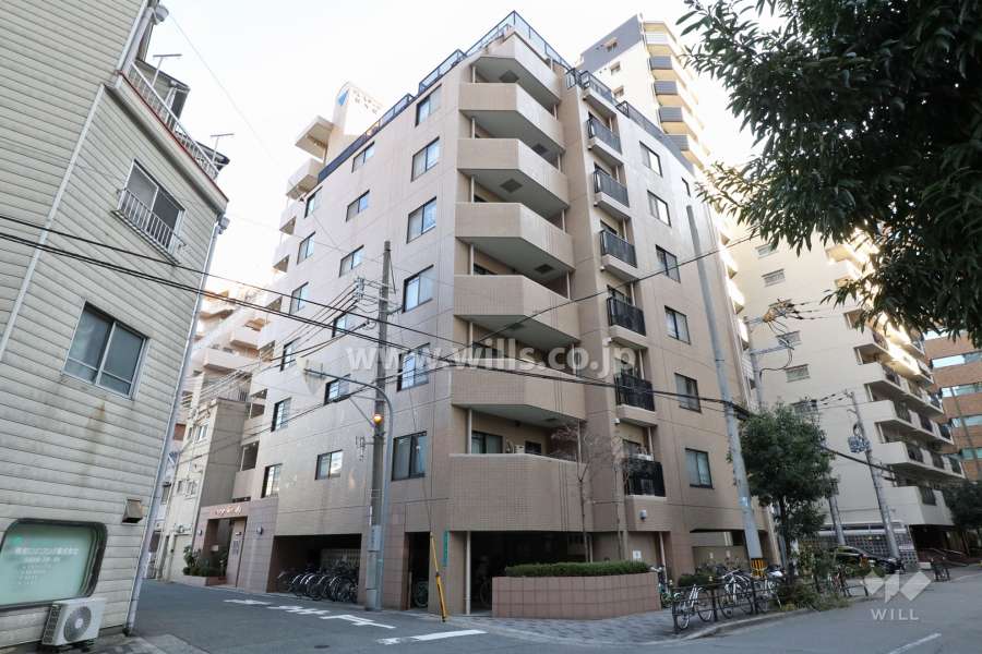 プレステージ新大阪の外観(北西側から)