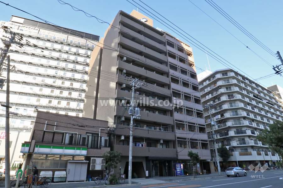リーガル新大阪Ⅲの外観(南西側から)
