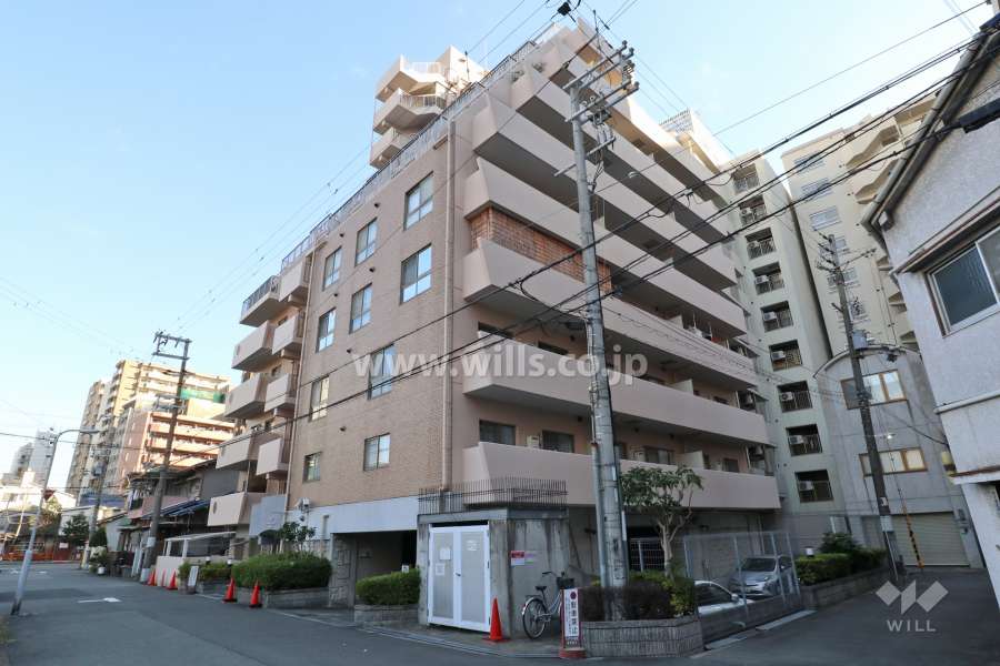 ベルデフラッツ新大阪の外観(北西側から)