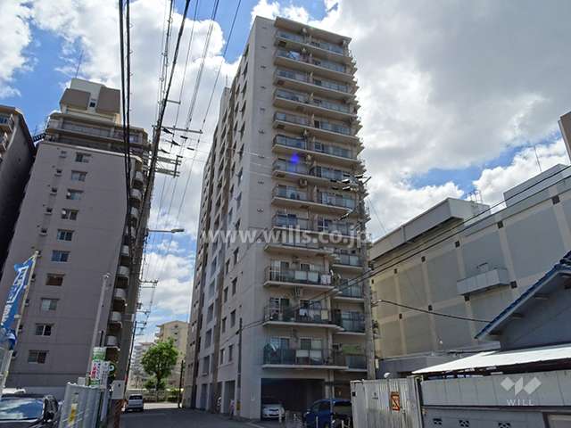 ローズコーポ新大阪第6の外観（北西側から）
