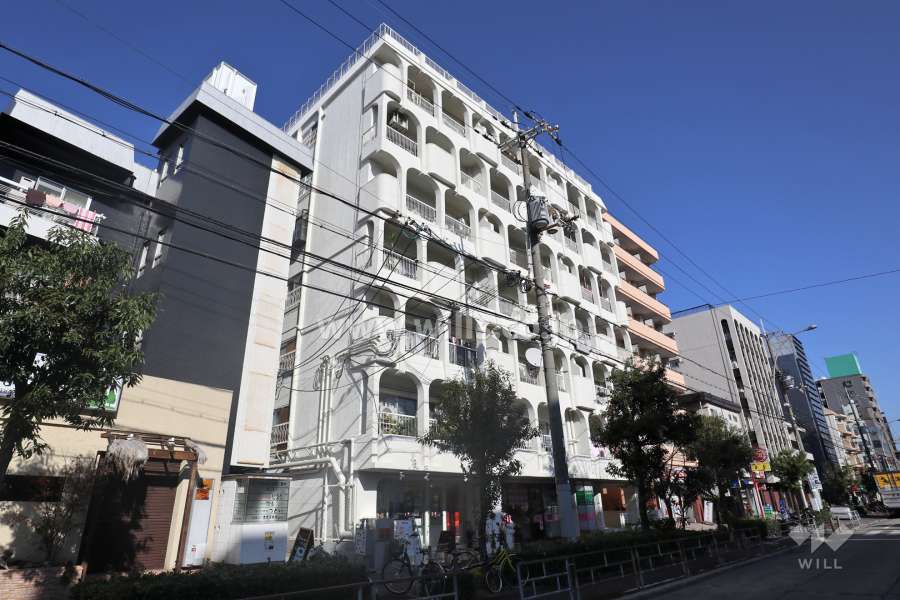 パレブラン御堂筋の外観（南西側から）